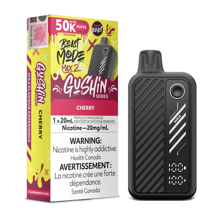 Gushin Cherry - Flavour Beast BeastMode Max 2 50000 Puffs Disposable Vape