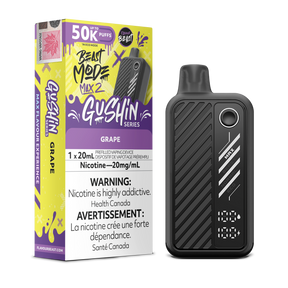 Gushin Grape - Flavour Beast BeastMode Max 2 Disposable Vape - 50,000 Puffs - 20mL E-Liquid - 20mg Nicotine
