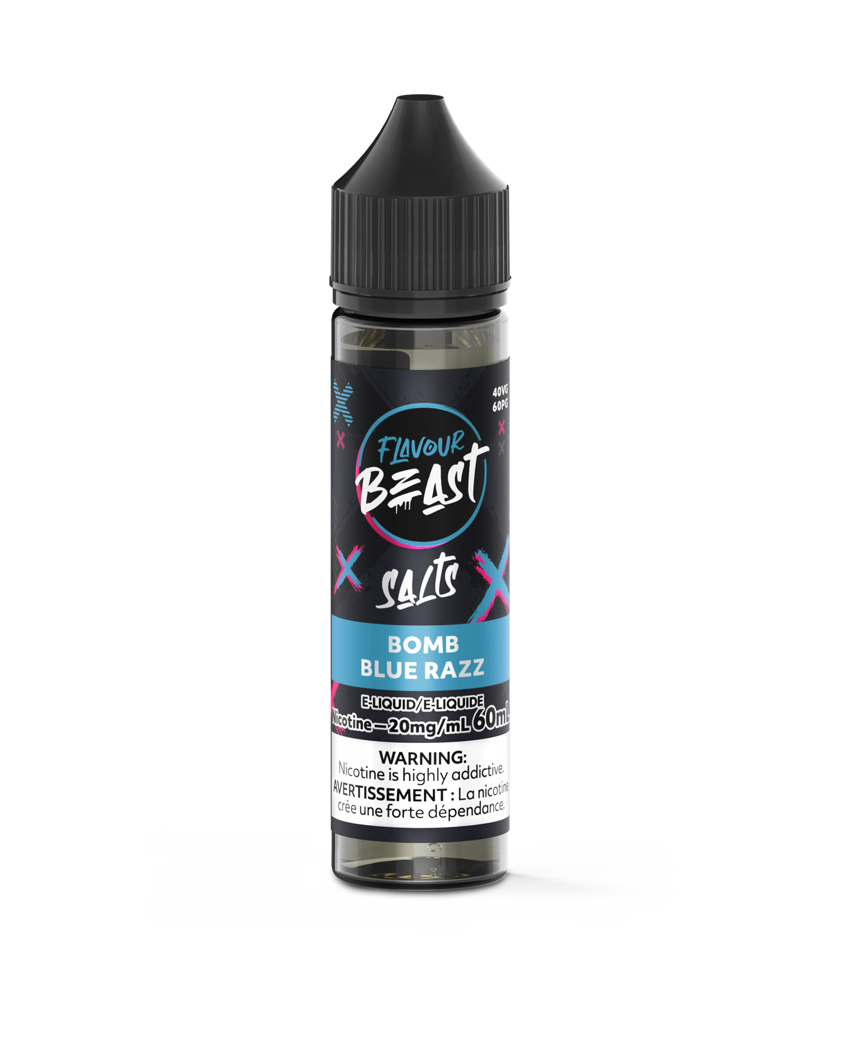 Bomb Blue Razz - Flavour Beast Vape Juice E-Liquid Nic Salt