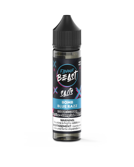 Bomb Blue Razz - Flavour Beast Vape Juice E-Liquid Nic Salt