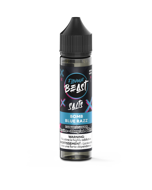 Bomb Blue Razz - Flavour Beast Vape Juice E-Liquid Nic Salt