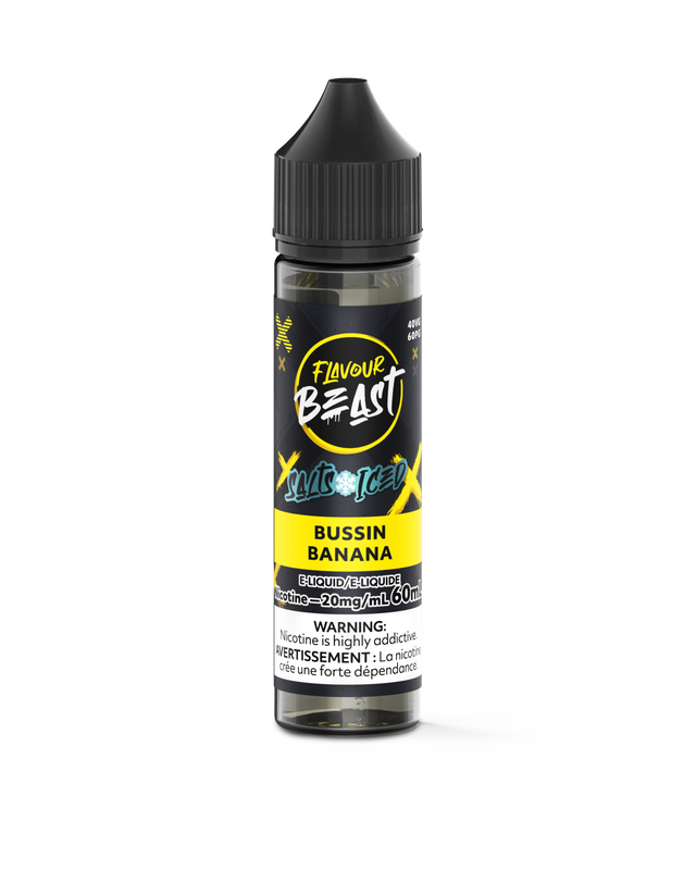 Bussin Banana Iced - Flavour Beast Vape Juice E-Liquid Nic Salt 60ml