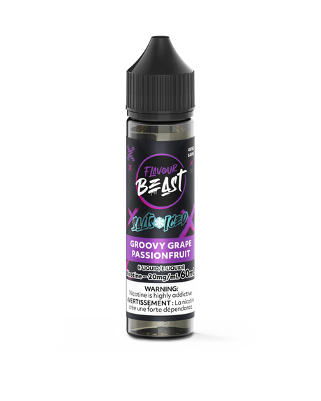Groovy Grape Passionfruit Iced - Flavour Beast Vape Juice E-Liquid Nic Salt 60ml