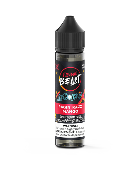 Ragin' Razz Mango Iced - Flavour Beast Vape Juice E-Liquid Nic Salt 60ml