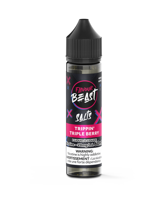 Trippin' Triple Berry - Flavour Beast Vape Juice E-Liquid Nic Salt 60ml