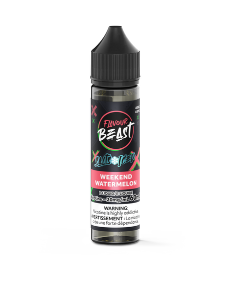 Weekend Watermelon Iced - Flavour Beast Vape Juice E-Liquid Nic Salt 60ml