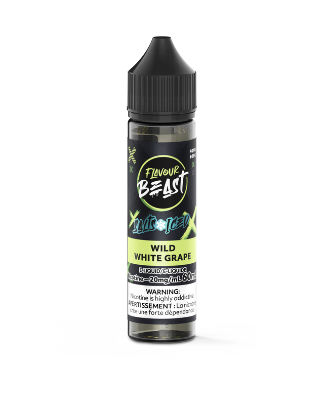 Wild White Grape Iced - Flavour Beast Vape Juice E-Liquid Nic Salt 60ml