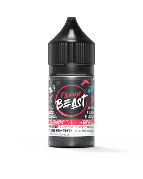 Savage Strawberry Watermelon Iced - Flavour Beast Vape Juice E-Liquid Nic Salt 30ml