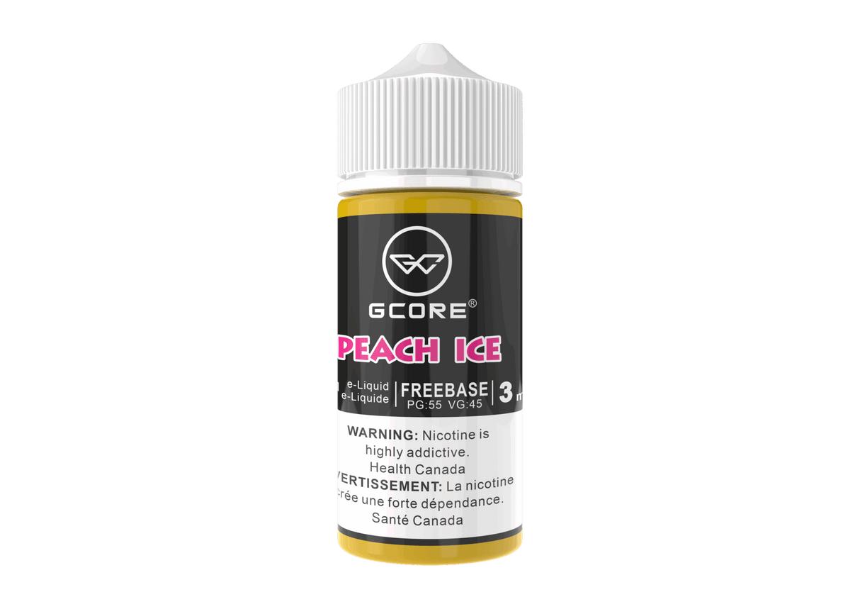 GCORE 100mL Freebase Vape Juice - Peach Ice