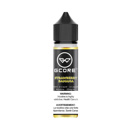 GCORE Strawberry Banana 60mL Nic Salt E-Liquid with 20mg