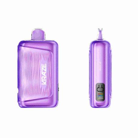 Grape Ice Kraze Giga 150K Disposable Vape 40mL with grape flavour, cooling finish and dual mesh coil system