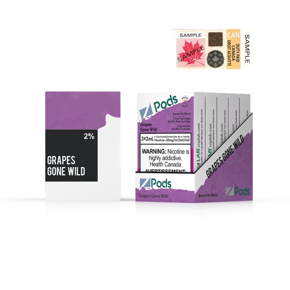 Grapes Gone Wild - Z PODS ( SUPREME NIC BLEND)