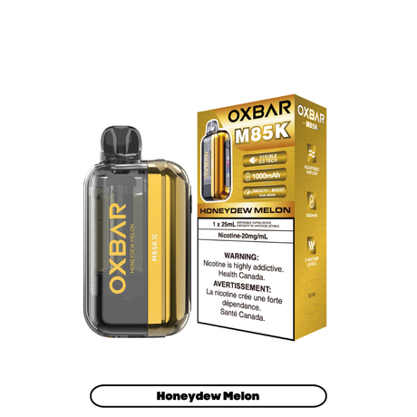 Oxbar M85K Honeydew Melon disposable vape – honeydew melon flavour – 85,000 puff