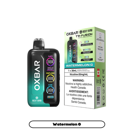 Watermelon G – Oxbar Rocky Vapor Tri Fusion Disposable Vape