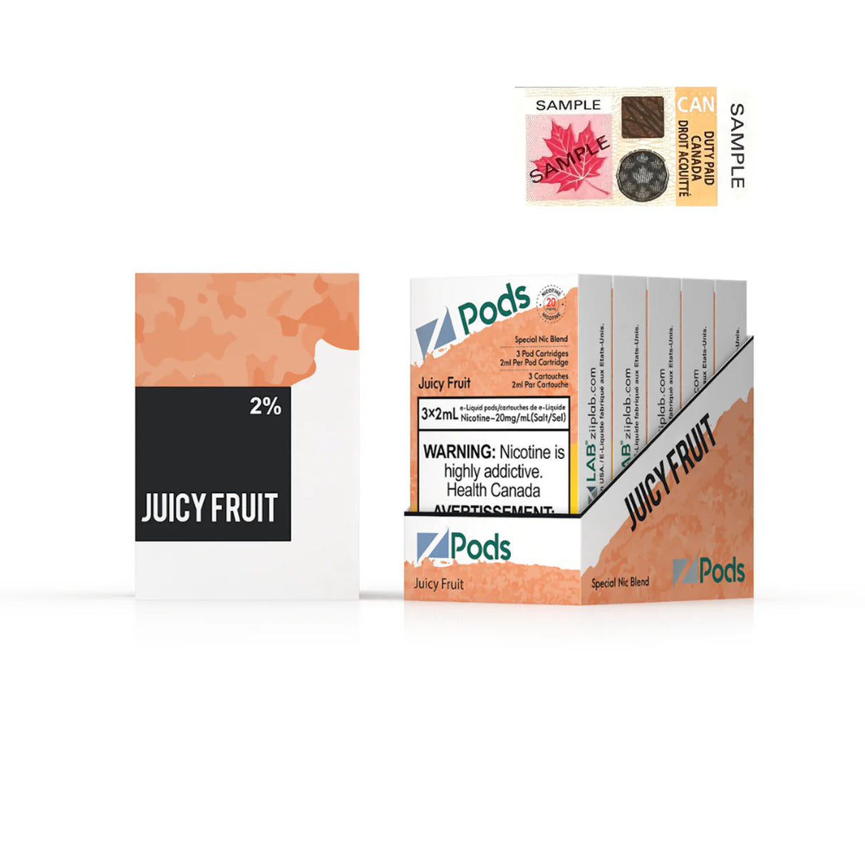 Juicy Fruit - Z PODS ( SUPREME NIC BLEND)