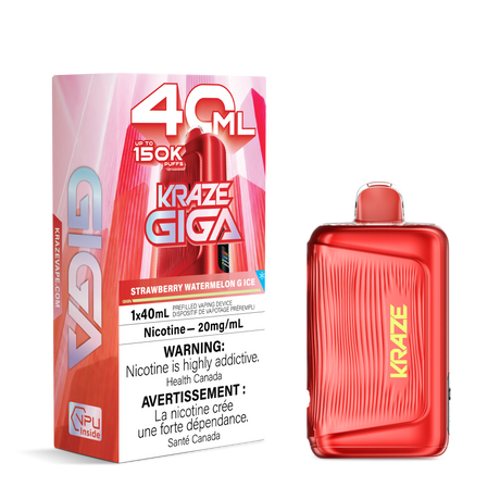 Strawberry Melon G Ice Kraze Giga 150K Disposable Vape 40mL 