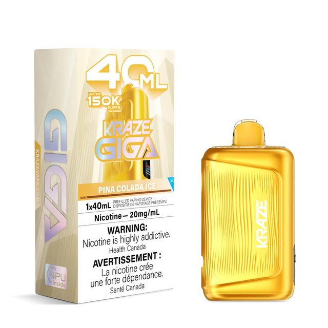 Pina Colada Ice Kraze Giga 150K Disposable Vape 40mL 