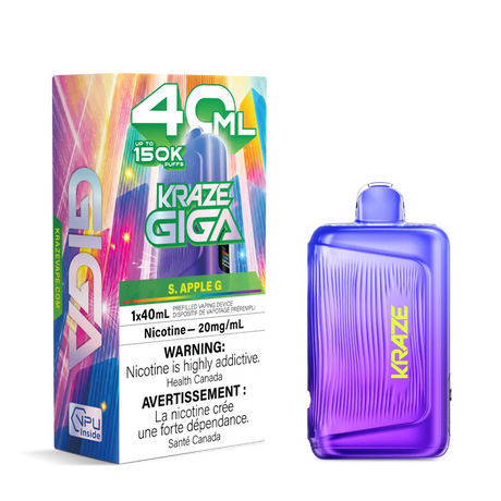  S.Apple G Kraze Giga 150K Disposable Vape 40mL