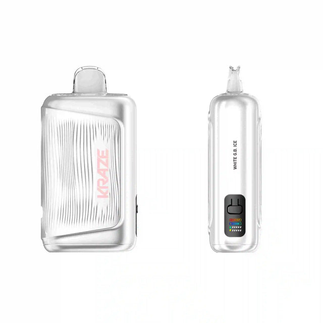 White G.B. Ice Kraze Giga 150K 150,000-puff disposable vape