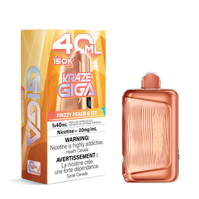 Frizzy Peach G Ice Kraze Giga 150K 150,000-puff disposable vape