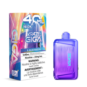 S. Blue Razz G Kraze Giga 150K 150,000-Puff Disposable Vape