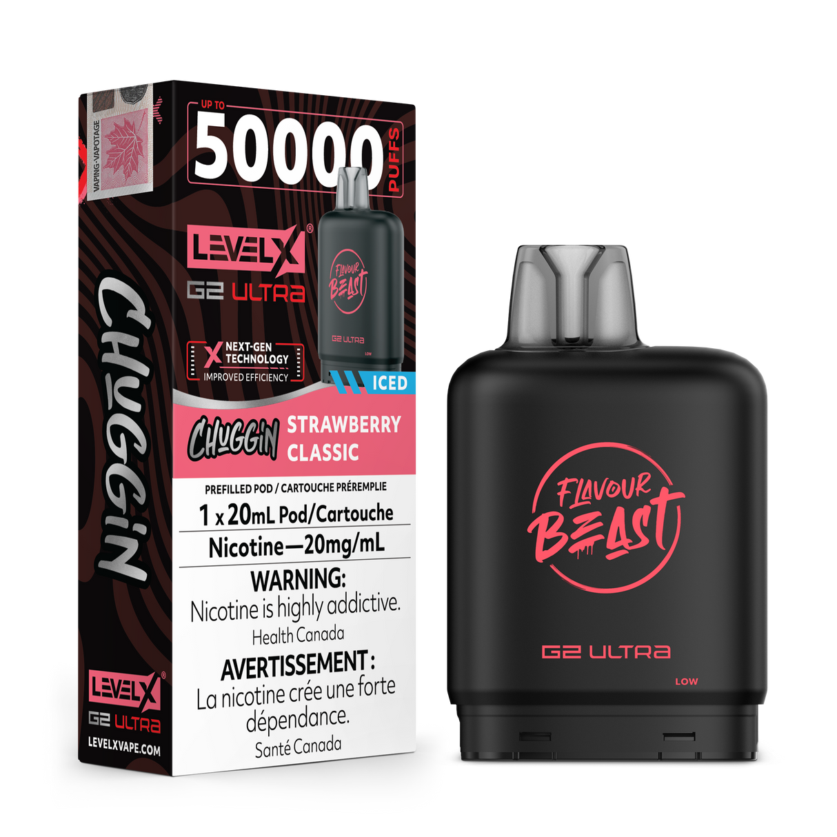 Strawberry Classic (ICED) - Level X G2 Ultra 50k Pod