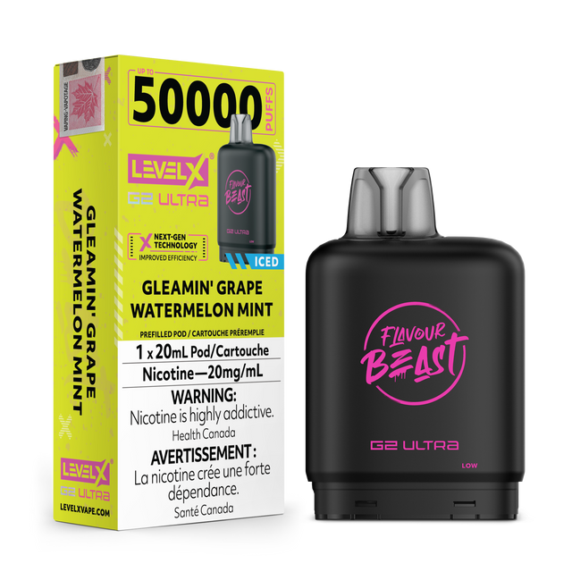 Gleamin Grape Watermelon Mint - Level X G2 Ultra 50k Pod