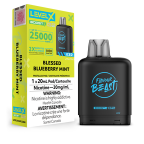 Blessed Blueberry Mint Iced Flavour Beast Level X Boost G2 Pod