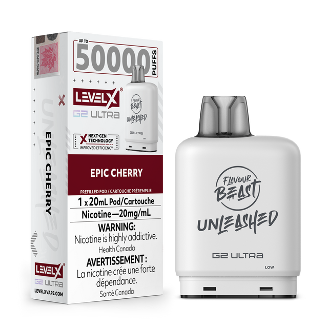 Epic Cherry - Flavour Beast Unleashed Level X G2 Ultra 50K Pod
