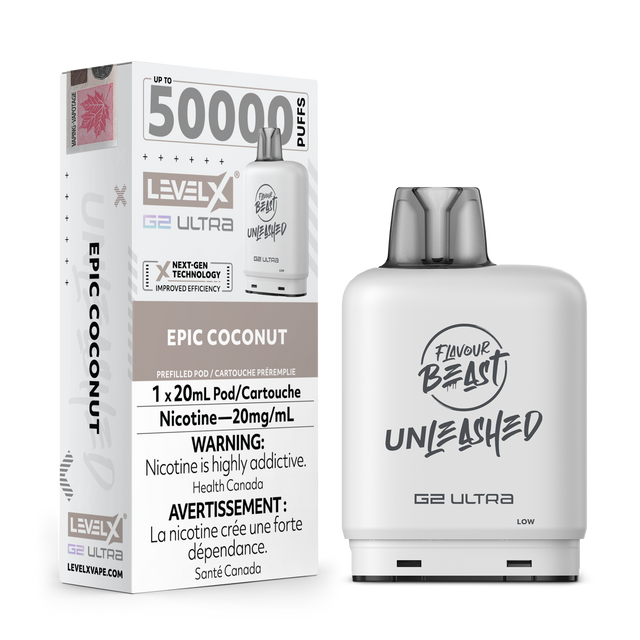 Epic Coconut – Flavour Beast Unleashed Level X G2 Ultra 50K Pod