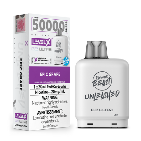 Epic Grape - Flavour Beast Unleashed Level X G2 Ultra 50K Pod