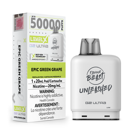 Epic Green Grape – Flavour Beast Unleashed Level X G2 Ultra 50K Pod