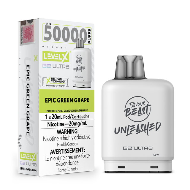 Epic Green Grape – Flavour Beast Unleashed Level X G2 Ultra 50K Pod