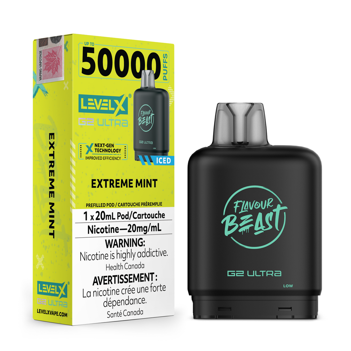 Extreme Mint Iced - Level X G2 Ultra 50k Pod