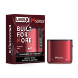 Level X M Series Battery Device with 1000mAh capacity, three power modes, digital screen and compatibility with M30 and M40 pods