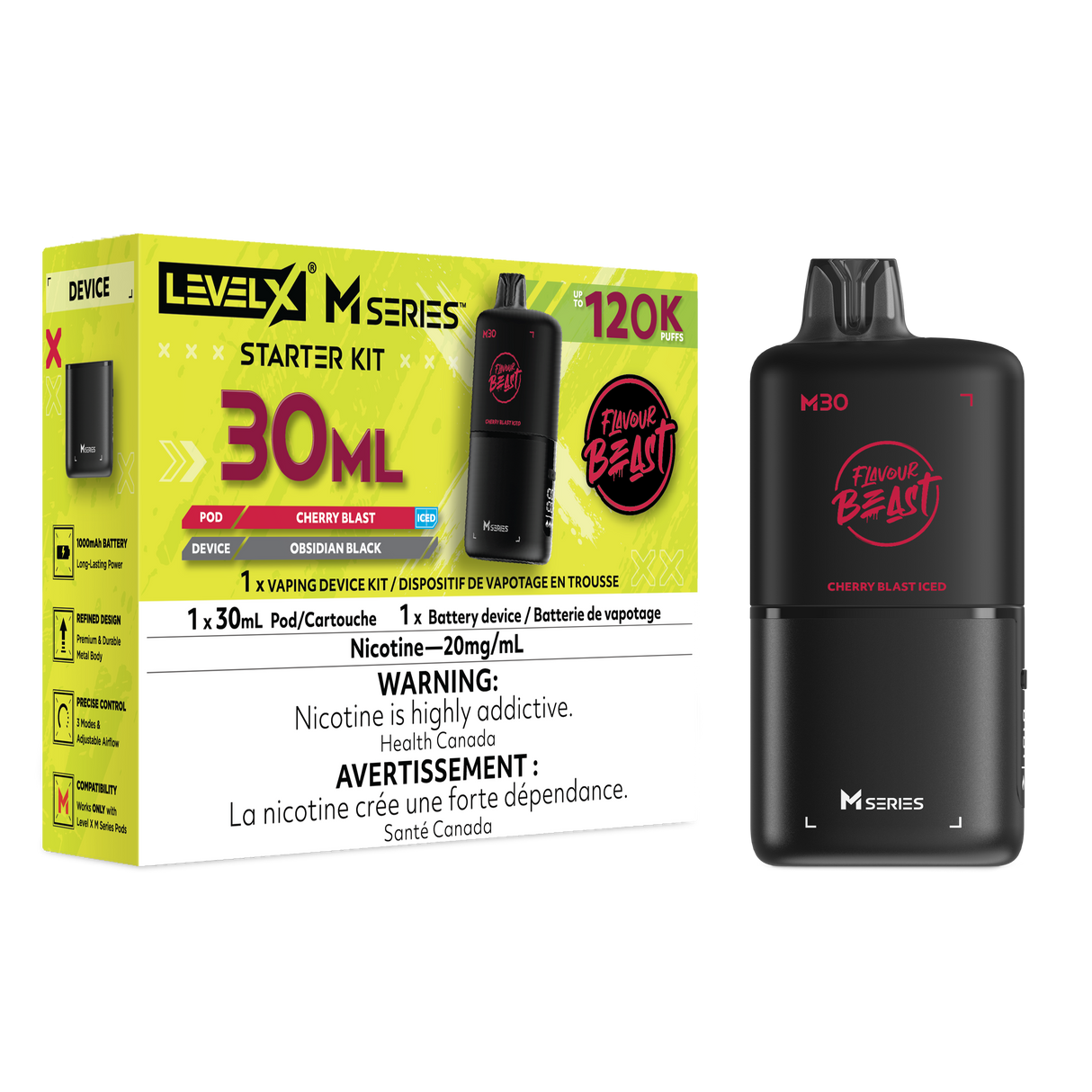 Cherry Blast Iced Level X M Series Starter Kit