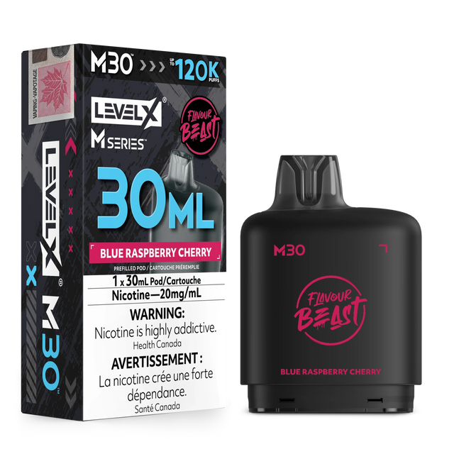 Blue Raspberry Cherry Level X M30 30mL prefilled pod 120K