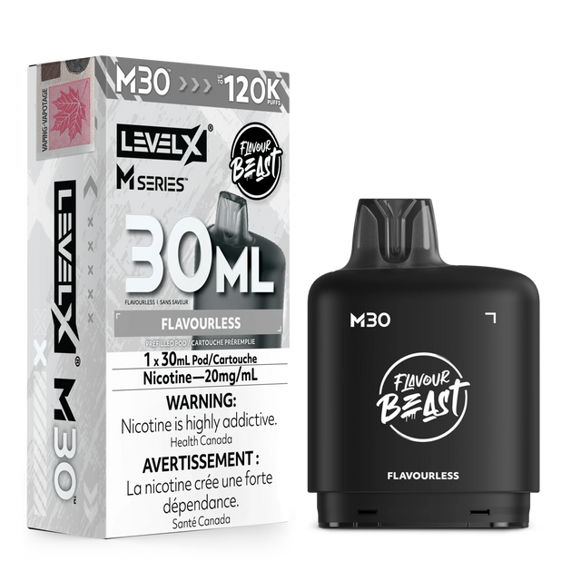 Flavourless Level X M30 30mL prefilled pod 120K