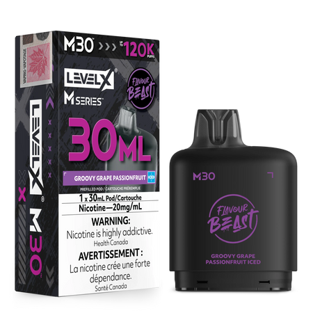 Groovy Grape Passionfruit Iced Level X M30 30mL prefilled pod 120K