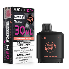 Packin’ Peach Berry Level X M30 30mL prefilled pod 120K