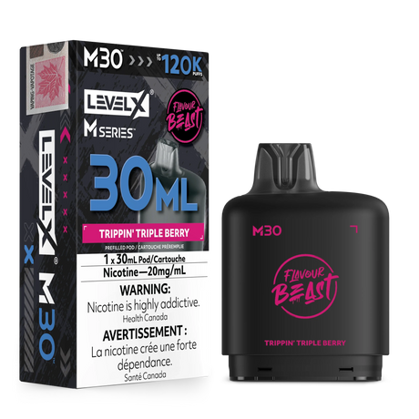 Trippin’ Triple Berry Level X M Series 30mL Pod 120K