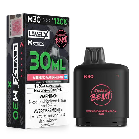 Weekend Watermelon Iced Level X M Series 30mL Pod 120K