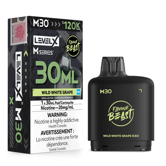 Wild White Grape Iced Level X M Series 30mL Pod 120K