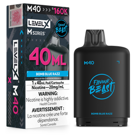 Bomb Blue Razz Level X M40 Pod 160K