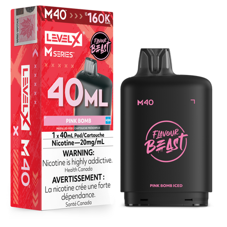 Pink Bomb Iced Level X M40 40mL prefilled pod 160K