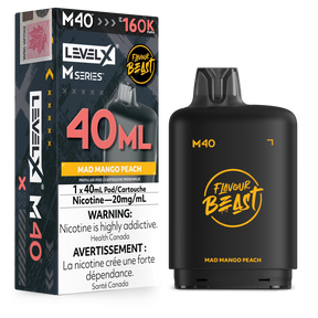 Mad Mango Peach Level X M40 40mL prefilled pod 160K