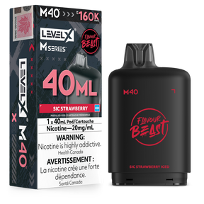 Sic Strawberry Iced Level X M40 40mL prefilled pod 160K