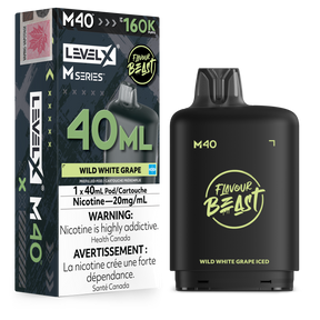 Wild White Grape Iced Level X M40 40mL prefilled pod 160K