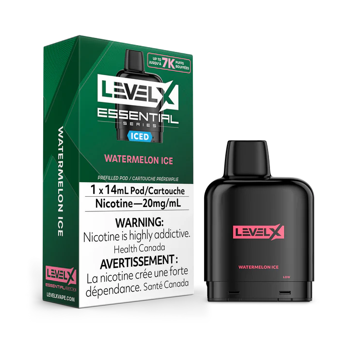Watermelon Ice Flavor Level X Essential Series Prefilled Pod 