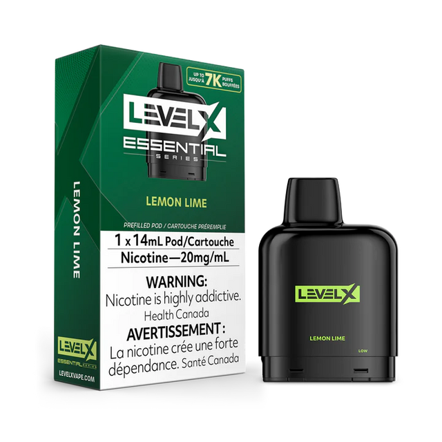 Lemon Lime Flavor Level X Essential Series Prefilled Pod